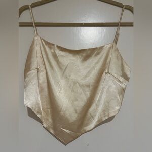 Women’s Elegant Yellow Satin Camisole